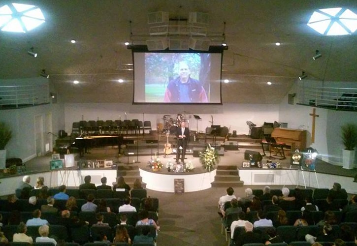 John Gates' memorial service