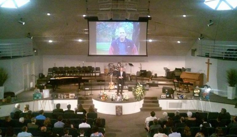 John Gates' memorial service